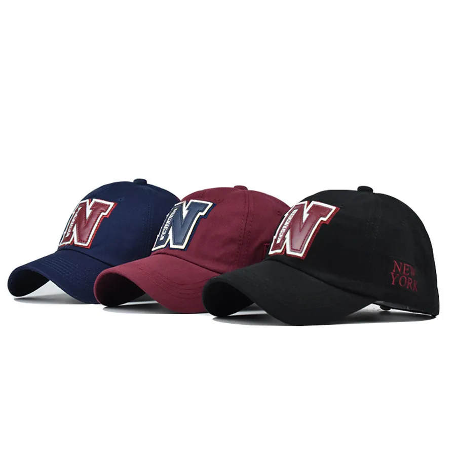 Бейсболка с вышивкой N Letter New York для мужчин и женщин кепка папы Снэпбэк Кепка в