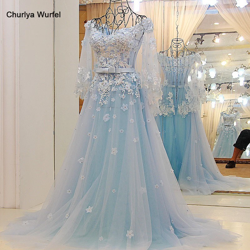 LS65441 длинное платье вечернее длиной до пола выпускного вечера с цветами