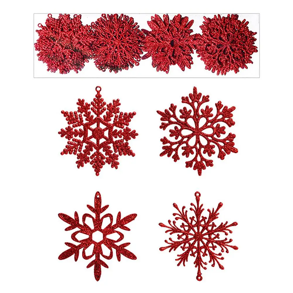

Наклейки на окна, цвет: белый, красный, со снежинками
