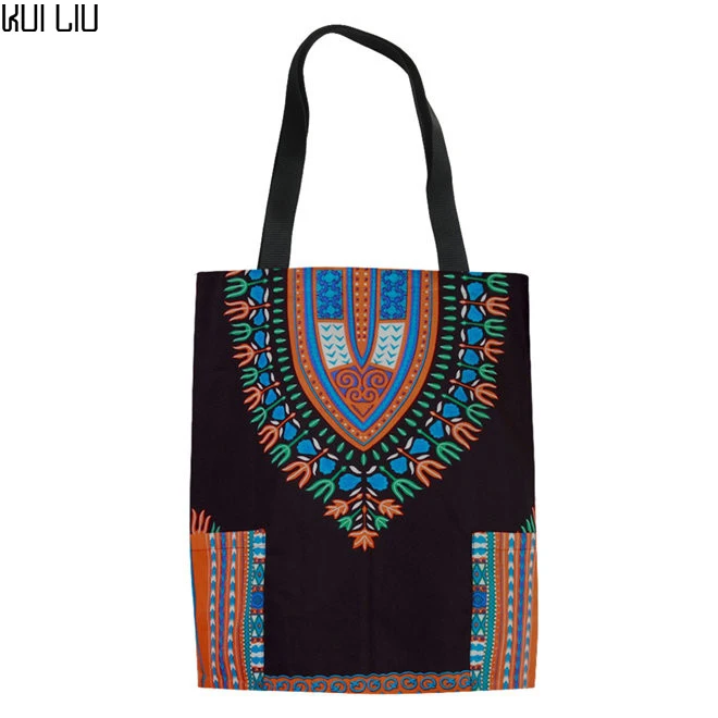

Куй Liu Сумки женский Сумки-холсты женские сумки многоразового использования для покупок Для женщин сумка-шоппер 3D в африканском стиле тради...