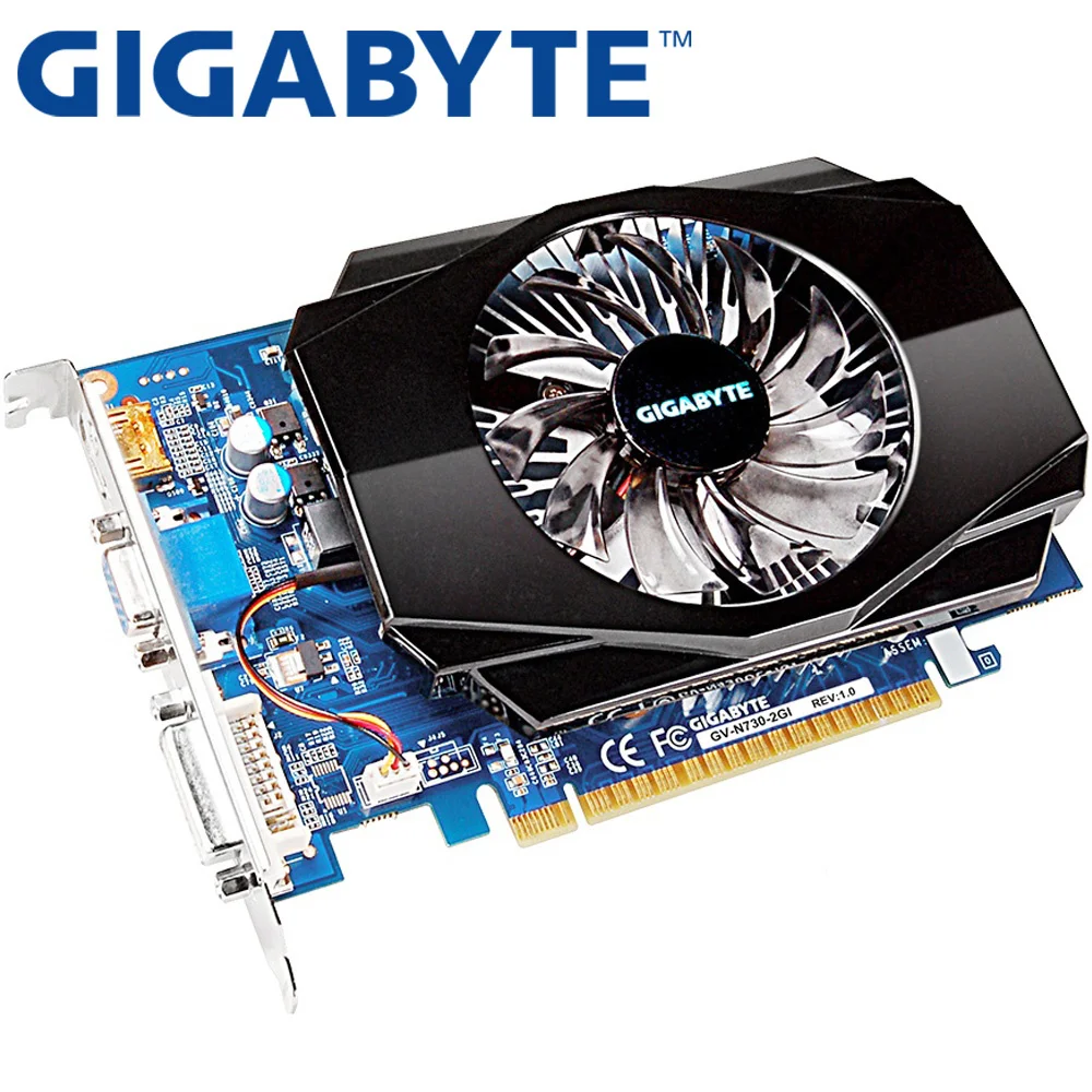 

GIGABYTE-tarjeta de GT730 Original, 2GB, SDDR3, para GPU Geforce U fuerte que GT630 GT610 GT720 GT710 Genuine DOT sonoff touch