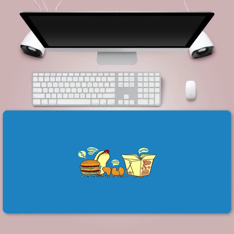 

food 80x30cm Rubber Super Large PC Mousepad Gamer Gaming Mouse Pads XL Desk Keyboard Mat for Computer Lapt