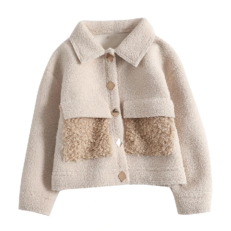 Зимнее женское пальто из овечьей шерсти новинка 2019 Корейская свободная и овечья