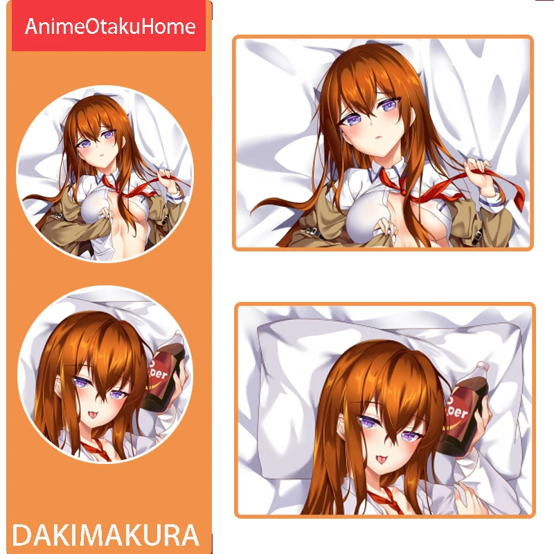 

Чехол с рисунком из аниме Steins Gate Makise Kurisu, Сексуальная Милая наволочка для девушек, обнимающая подушка для тела, чехол для постельных принадл...