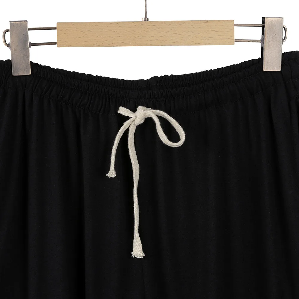 Повседневные мужские брюки летние широкие однотонные дышащие тонкие d91121|Широкие