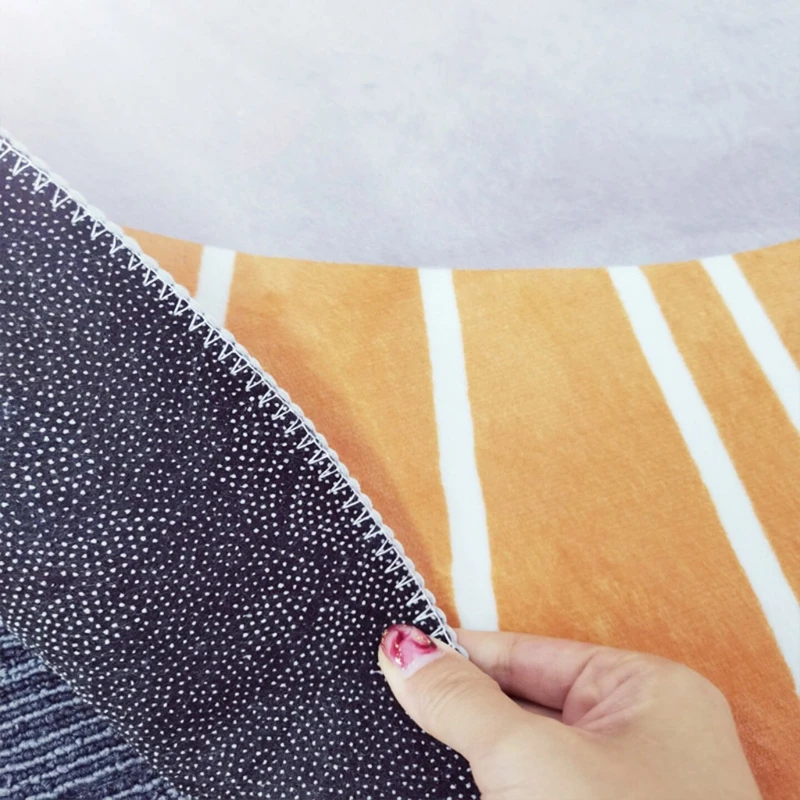 

Baby Play Mat Crawling Carpet Kids Room Floor Rug Round Cartoon Lion Printed Pad M15