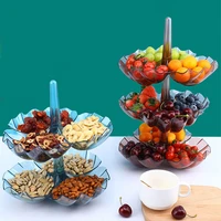 creative multi layer fruit tray snack candy paste home storage organizer