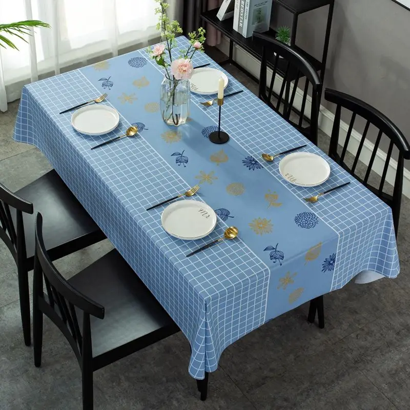 Скатерть из ПВХ прямоугольная водостойкая маслостойкая | Дом и сад