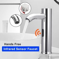 bathroom kitchen automatic infrared sink hands touchless free faucet sensor tap water saving electric basin faucet mixer