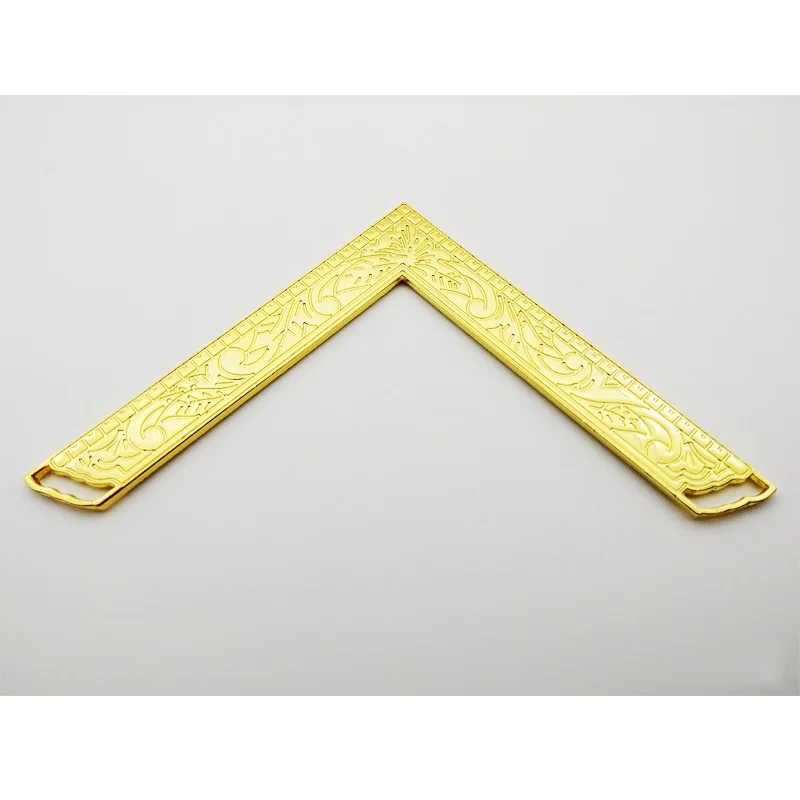 Compass ruler Gold Комплект из 2 предметов компас и линейка Masonics гостиничный этикет главный угольник и циркуль масонские рабочие инструменты - Окраска металла: Compass ruler Gold