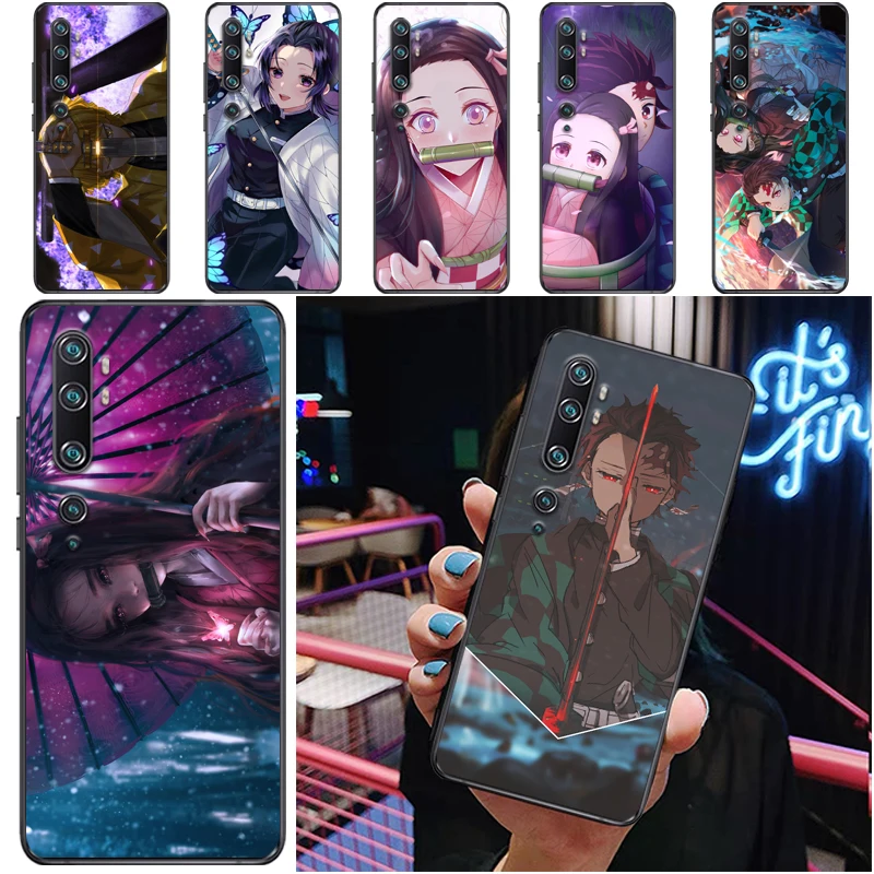 

Demon Slayer Agatsuma Zenitsu Kamado Tanjirou Kamado Nezuko Kimetsu No Yaiba Phone Case For Xiaomi CC9 Pro CC9e Soft TPU