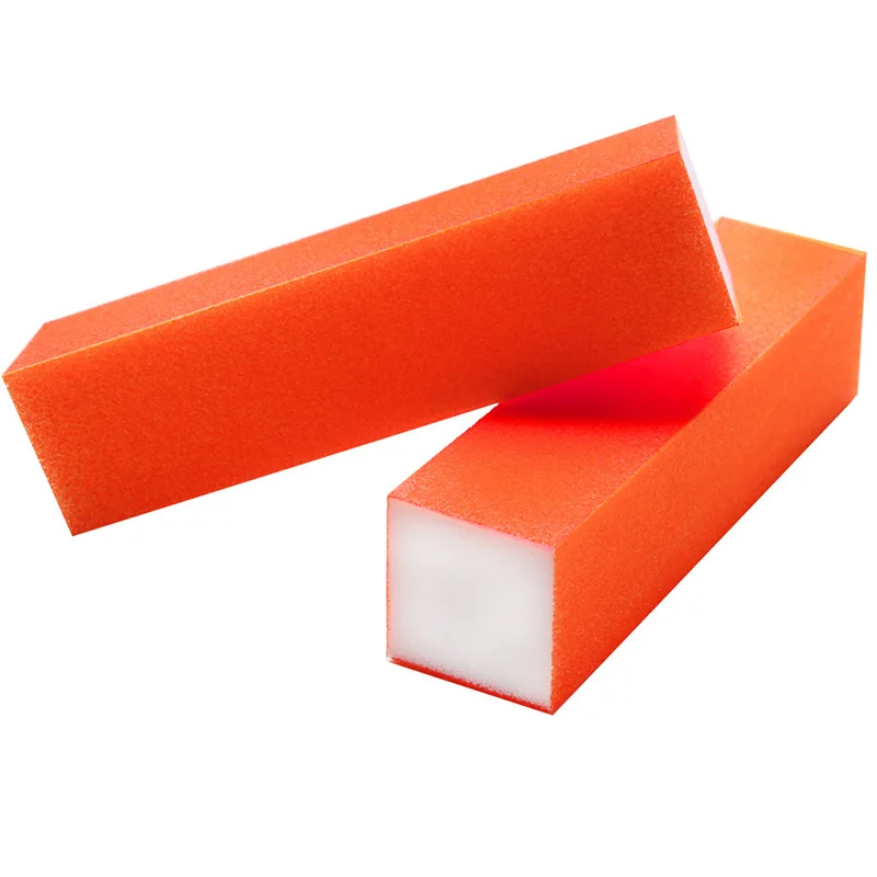 Белый полировщик для ногтей шлифовальный полировальный блок маникюра