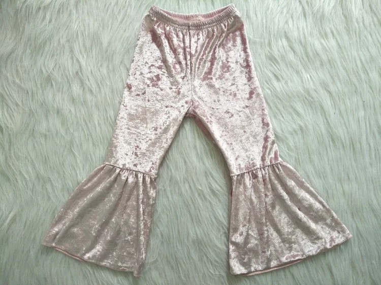 2020 высококачественные бархатные штаны с колокольчиками для девочек модная