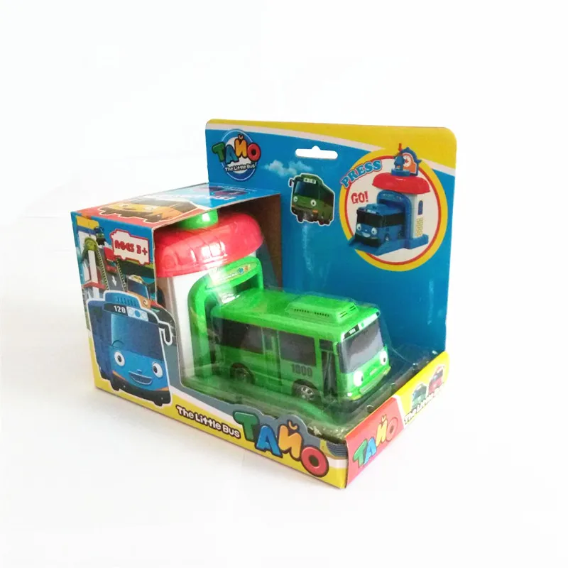 

Korean Cartoon Tayo the Little Bus One Piece Araba Oyuncak Garage Car Toys Model Mini Plastic Tayo Bus Baby for Kids Brinquedo