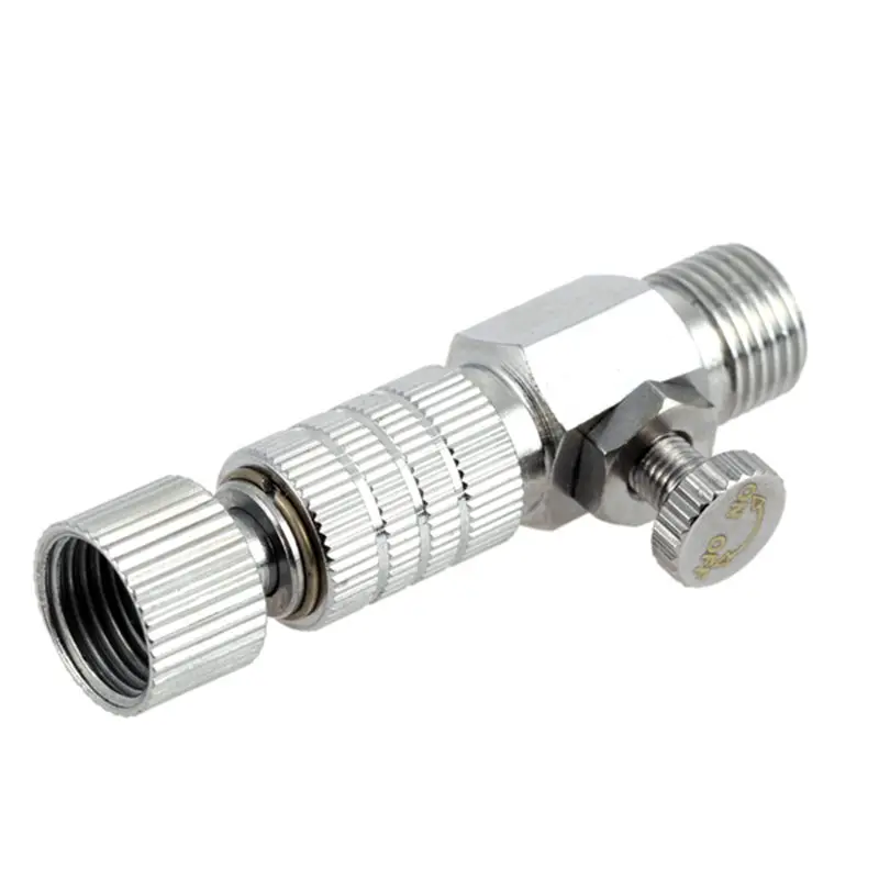 

2X Quick Connection Connector Coupler With Air Flow Regulator 1/8 To 1/8 BSP Fittings For Fast Connecting Disconnecting Air Brus