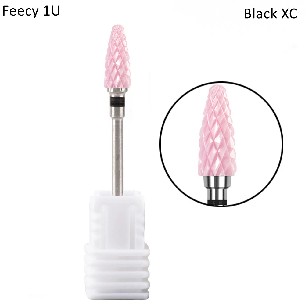Feecy 1U Black XC Milling Cutter For Manicure And Pedicure Mill Electric Machine For Nail Electric Nail Drill Bits Nail Art Mill Apparatus Feecy - Цвет: Feecy 1U Black XC