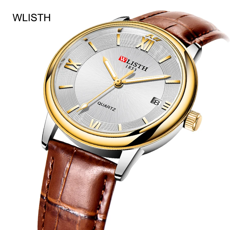 

New Men's Watches Classic Mechanicl Leather Watch Men Luxury Men Automatic Watches WLISTH Business Waterproof shockClock Man