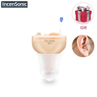 hearing aid audifonos l25 noise cancelling itc digital adjustable volume control small sound amplifier senior mini invisible