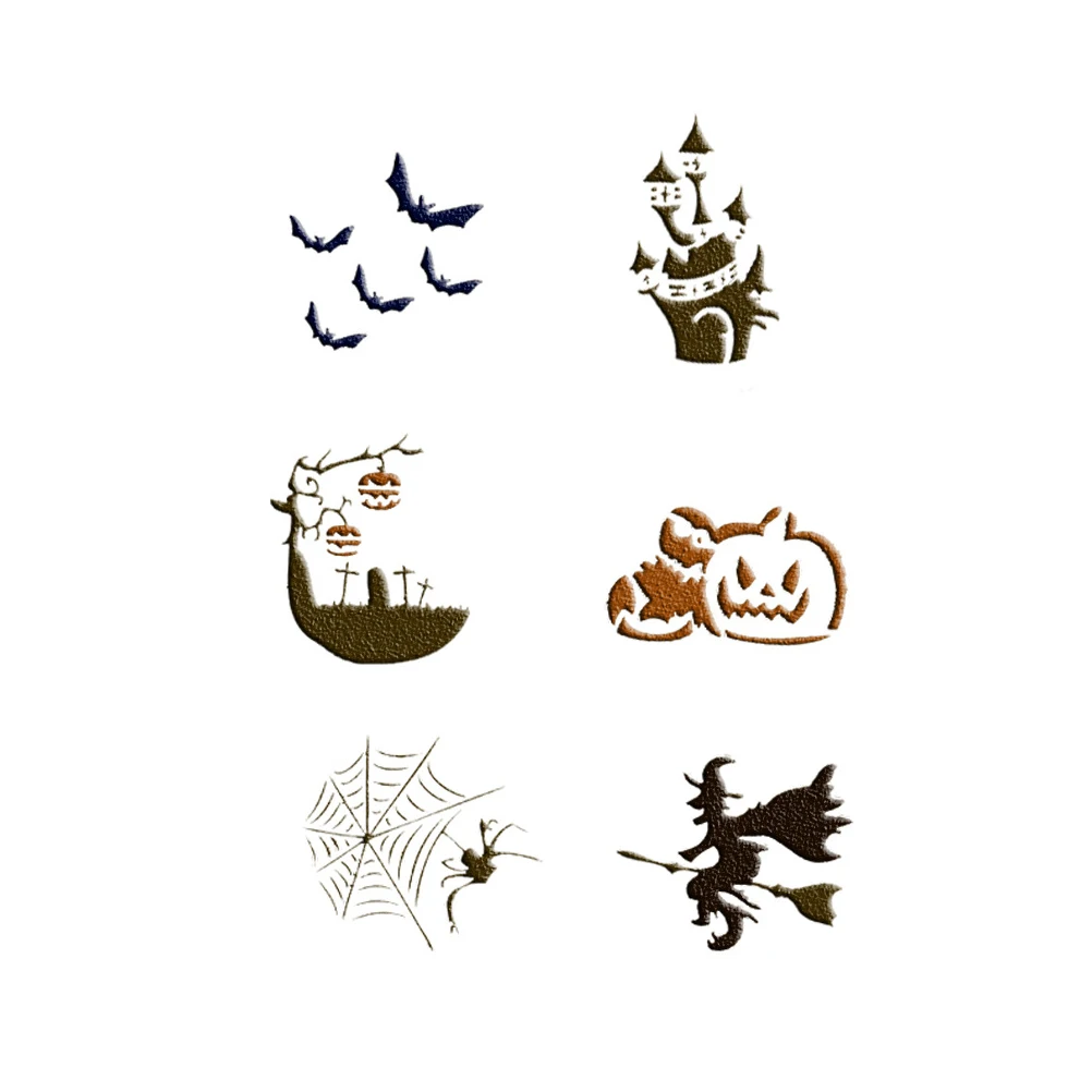 6 шт. форма для кофе на Хэллоуин искусственное украшение торта Пластиковая