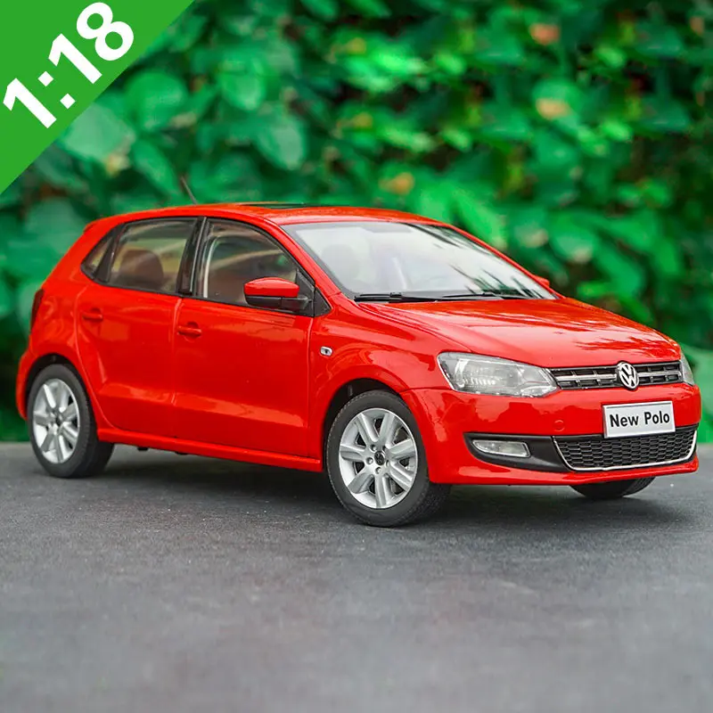 POLO 2013 RED Высокая тщательная 1:18 VW 2012 2013 POLOGTI сплав модель автомобиля статические металлические модельные автомобили оригинальная коробка для подарков коллекция - Цвет: POLO 2013 RED