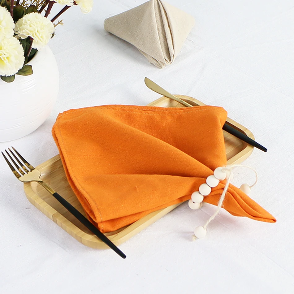 

Тканевые салфетки, 18x18 дюймов, однотонные моющиеся Полиэстеровые столовые салфетки, набор из 6 салфеток с краями, для свадеб, праздников