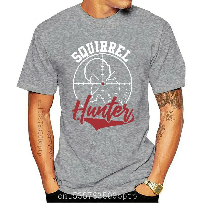 

New Squirrel Hunter T Shirt Men's Quality Cotton Summer T-Shirt Round Collar S-6XL Big Size Leisure Hipster Camiseta
