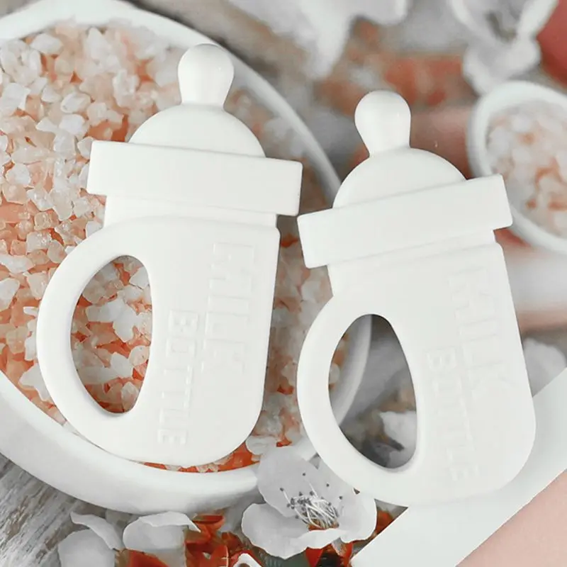 

Silicone Baby Teether Small Milk Bottle Modeling Infant Molar Stick Pacifier Supplies Toys