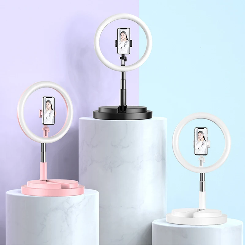 

Ring Beautification Fill Light Live Phone Holder Magnetic Cellphone Stand Holder Dimming LED Landing Fill Lights Live Support