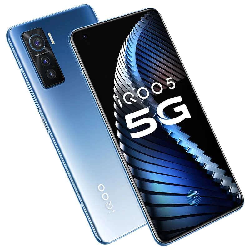 Быстрая доставка смартфон Vivo IQOO 5 6 56 дюймов 120 Гц 12 Гб ОЗУ 256 ПЗУ 50 0 МП 55 Вт