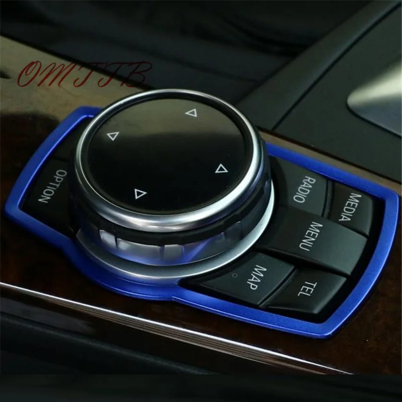 

HOT Car Multimedia Button Decoration Stickers For BMW BMW X1 X3 X5 X6 E70 E83 E90 E91 F15 F16 F20 F21 F30 F10 car-Styling