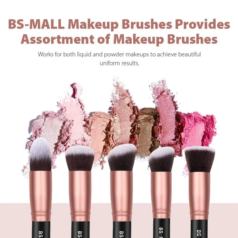 

14PCS Makeup Brushes Set Synthetic Kabuki Makeup Brush Cosmetics Foundation Blending Blush Eyeliner Face Powder Creams Liquids