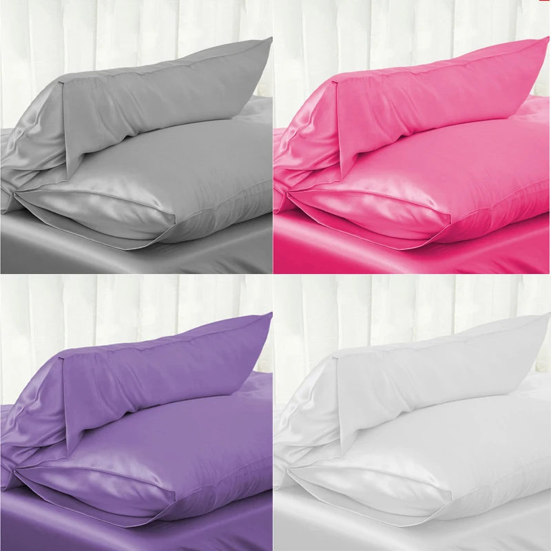 1 шт Высокое Стандартный из натурального шелкового атласа Мягкая Наволочка стул