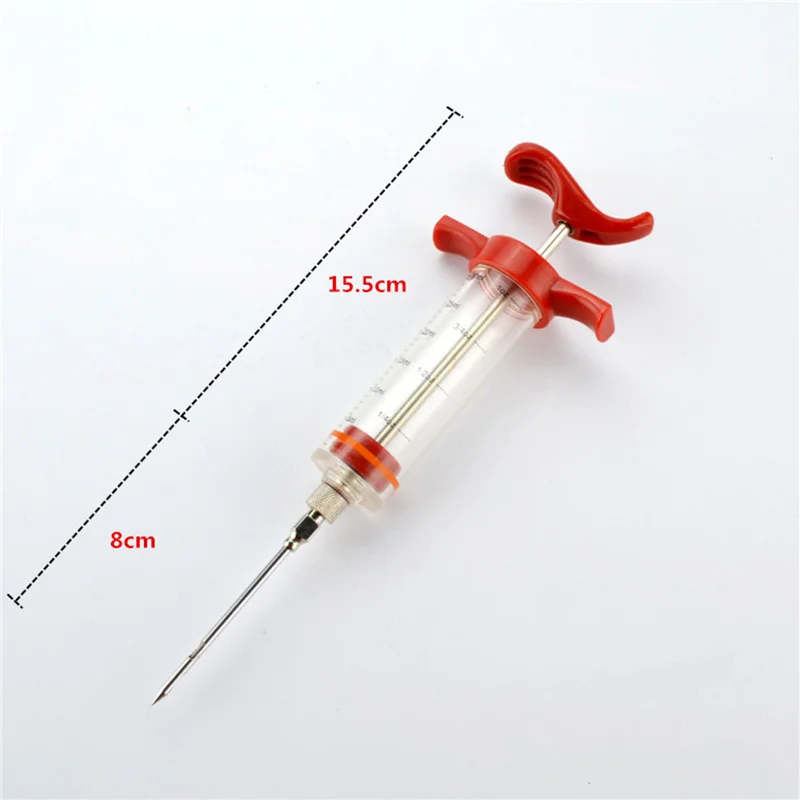 New Stainless Steel Injector Needles Spice Syringe Set Turkey Chicken Flavor Meat Marinade Kitchen Accessories |