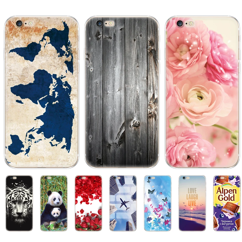 Мягкий силиконовый чехол для IPhone 6 IPhone6 TPU полностью 360 защитный apple Plus plus