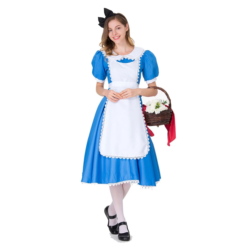 

Halloween Cosplay Clothing Maid Uniform Maid Cafe Service Dress Prom Theme Party Suit Adult COS Apparel Christmas Carnival