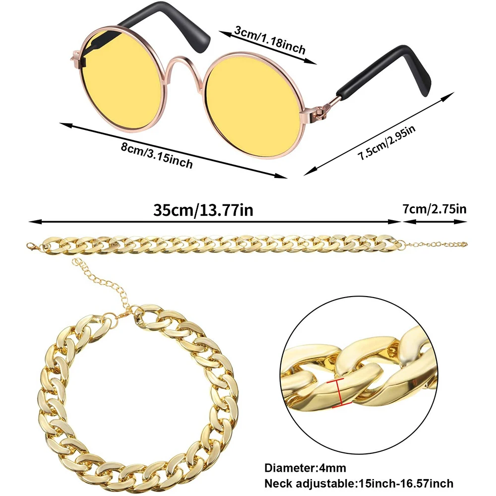 Модные очки для кошек милые круглые солнцезащитные питомцев собак и защиты от УФ