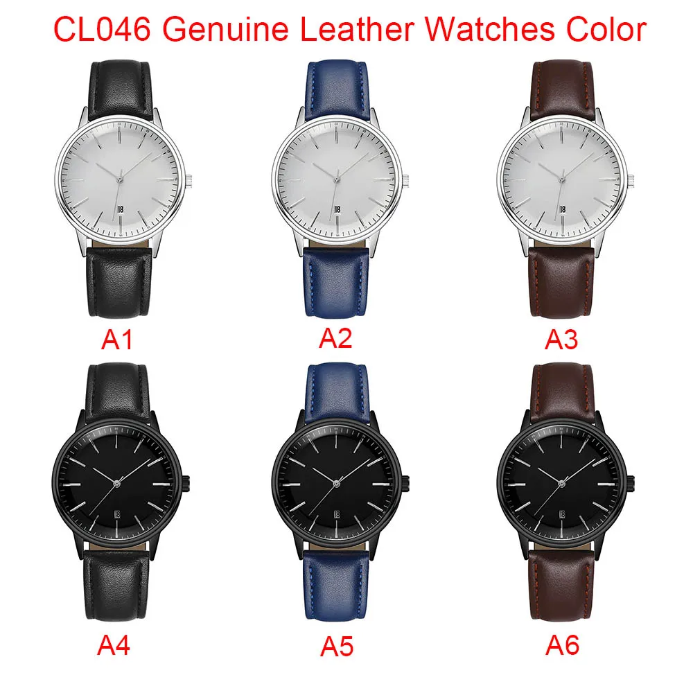 Мужские наручные часы CL047 черные с логотипом печатным на заказ - купить по