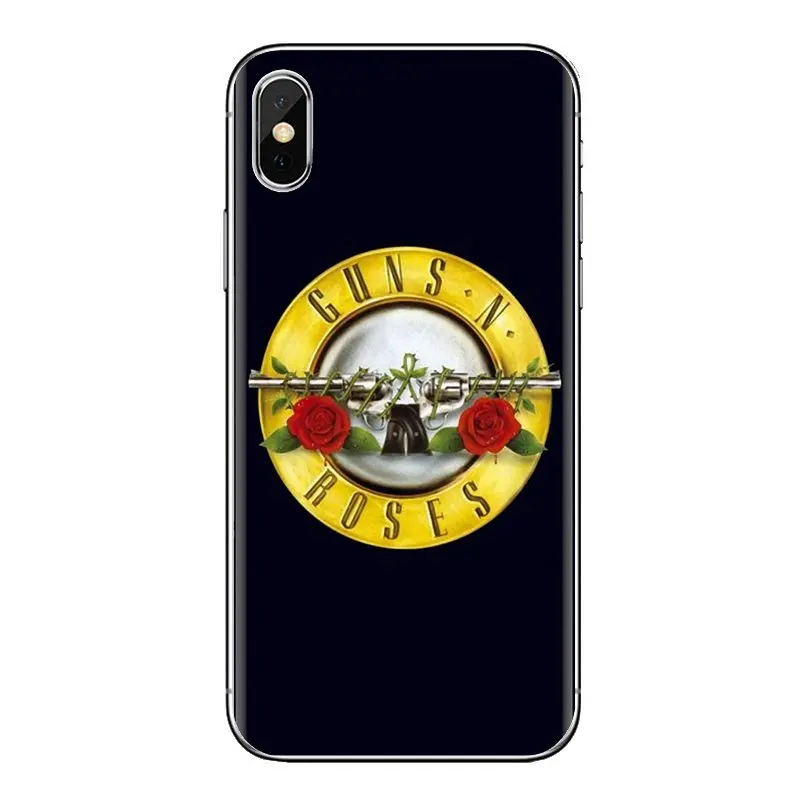 Transparent Soft Cases Covers For Xiaomi Redmi 4A S2 Note 3 3S 4 4X 5 Plus 6 7 6A Pro Pocophone F1 guns n roses Music Bank |
