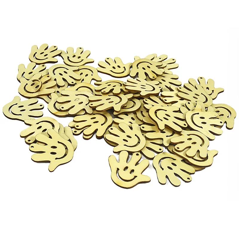 20 шт DIY Рождество счастливое лицо Рождественский северный олень Дерево Висячие