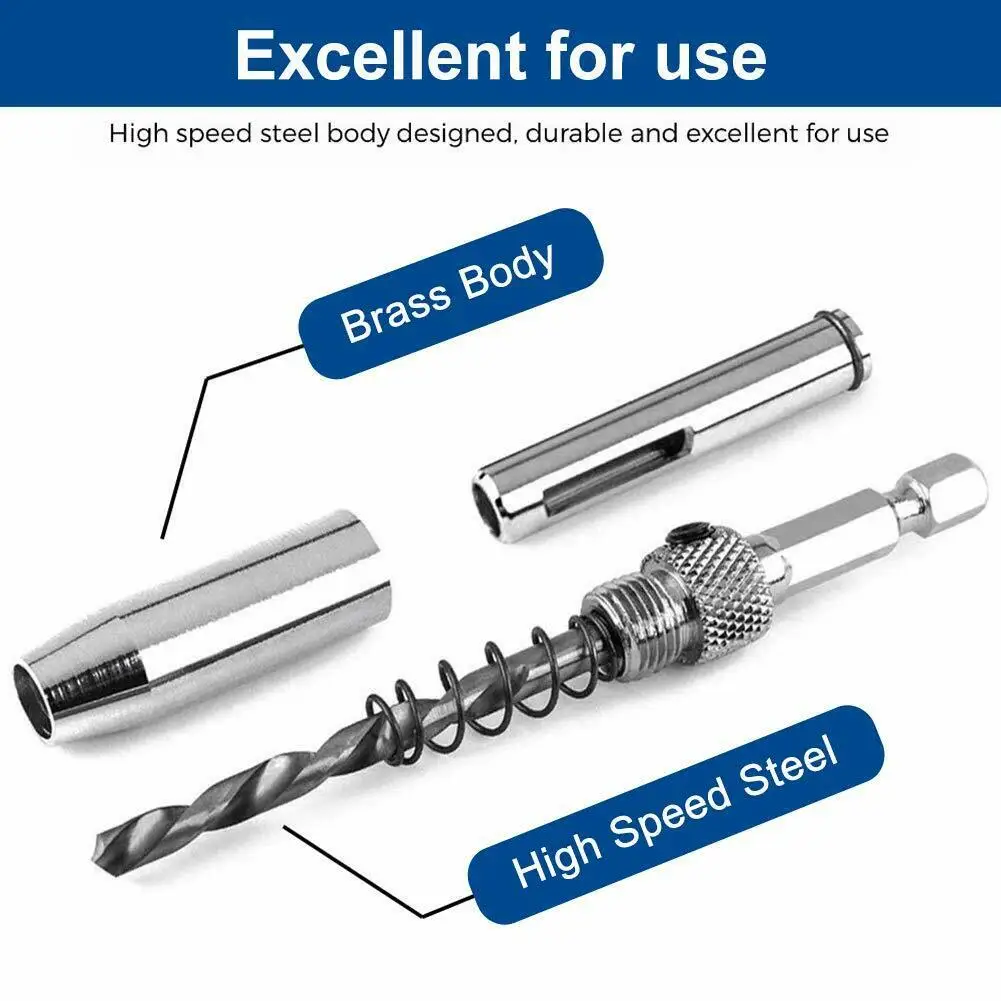 3 шт. дверной замок и шарнир набор сверл самоцентрирующееся пилотное отверстие HSS