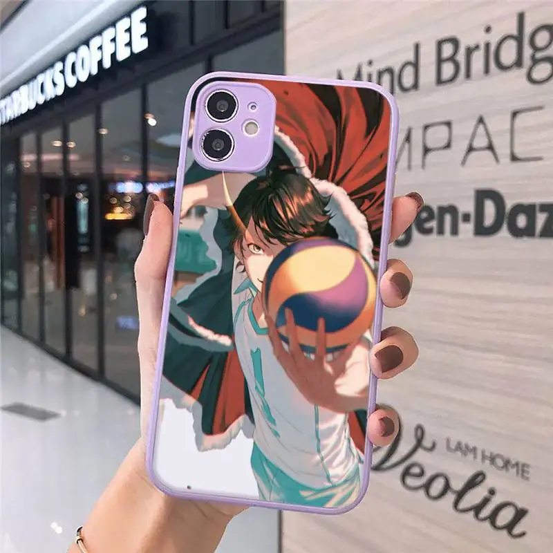

anime Haikyuu Oikawa Phone Cases matte transparent For iphone 7 8 11 12 plus mini x xs xr pro max cover