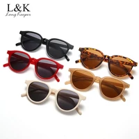 longkeeper round sunglasses women men fashion brand cat eye sun glasses female driving eyewear leopard black glasses uv400