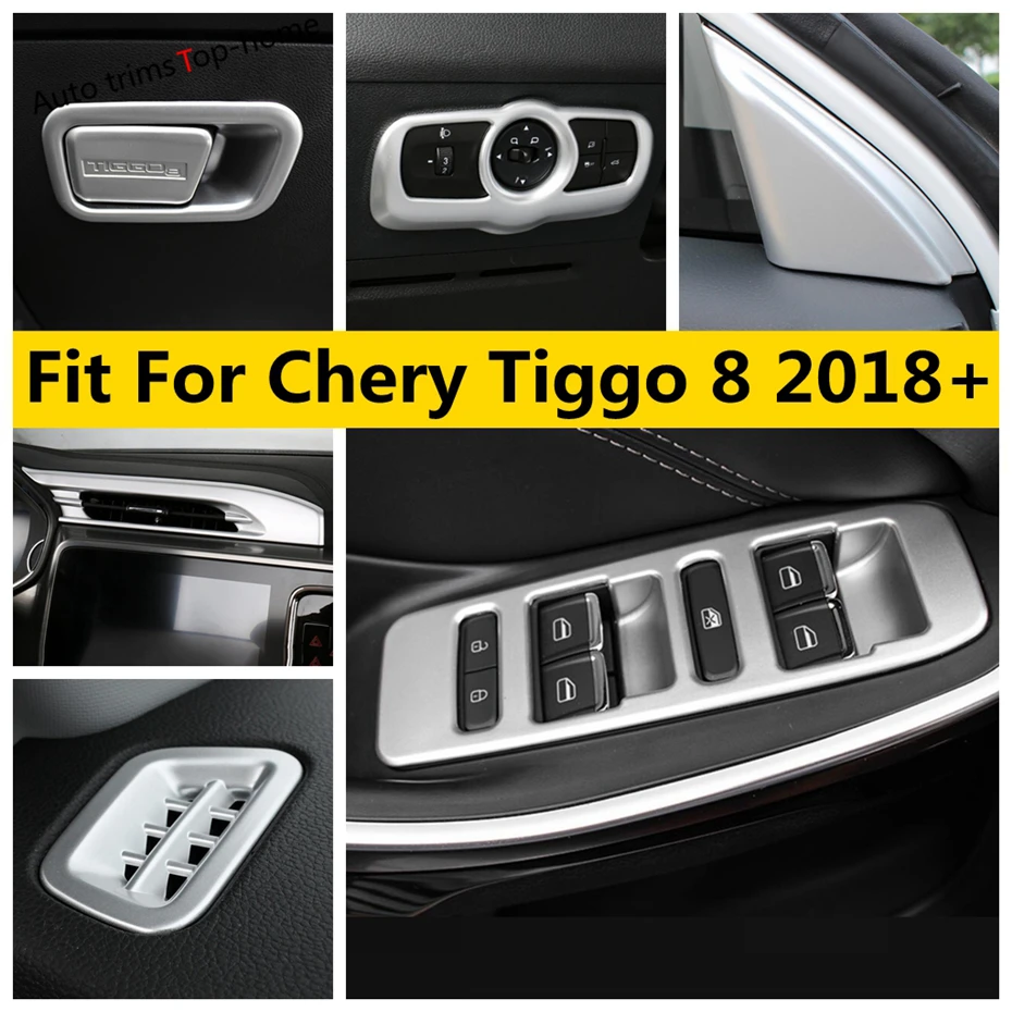 

Glove Box Button Head Light Lamp Window Lift AC Air Vent Panel Cover Trim Interior Accessories For Chery Tiggo 8 2018 2019 2020