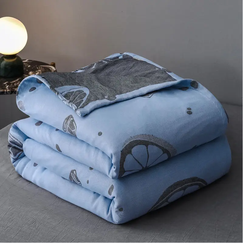 للبيع ثلاث طبقات القطن الشاش منشفة لحاف واحد ومزدوجة الكبار طالب غطاء مهجع البطانيات