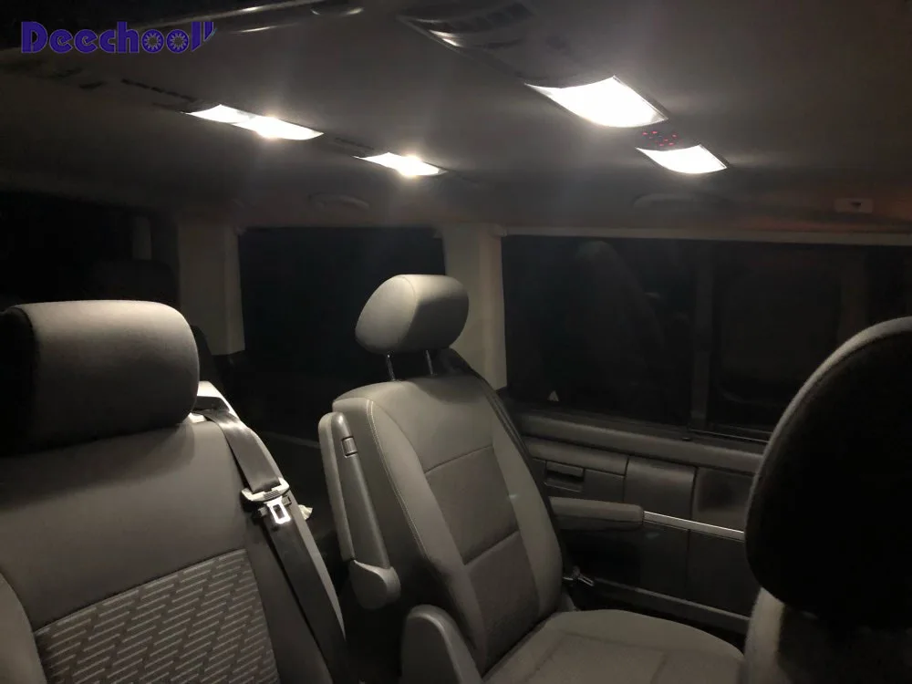 Canbus DRL Дневной ходовой светильник s+ лампа номерного знака+ внутренний купольный светильник для VW Transporter T5 для Multivan MK5 T5