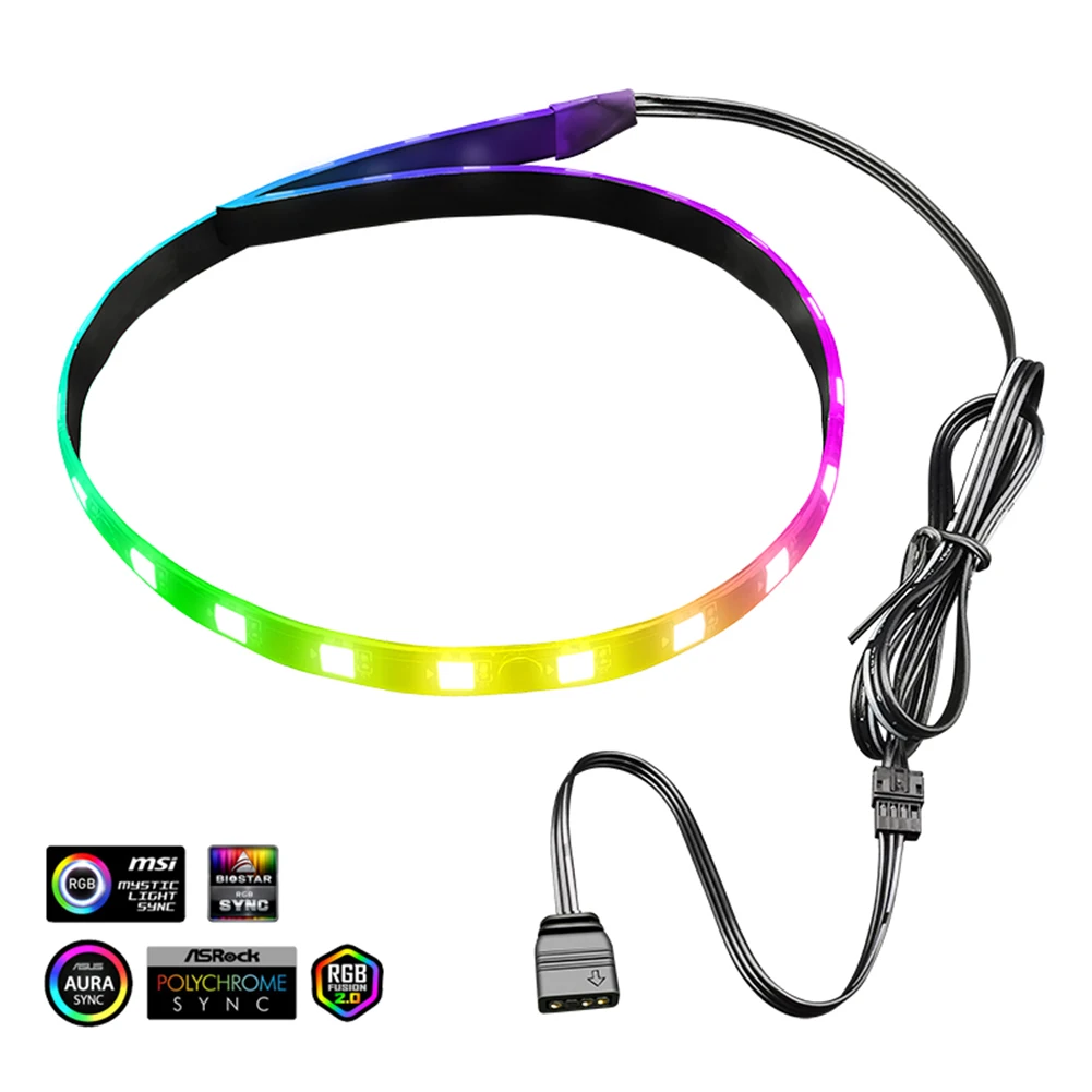 Светодиодная лента Coolmoon PC RGB светильник 5 В 3 контакта | Компьютеры и офис