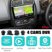 for renault kwid bw car audio navigation stereo carplay dvr 360 birdview around 4g android system