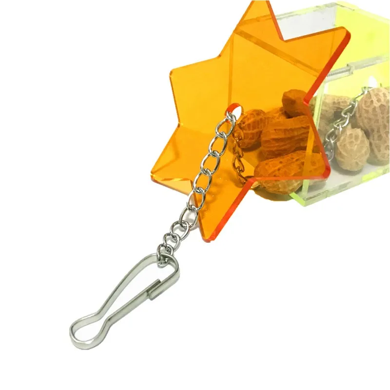 3 слойная подвесная игрушка для кормления попугаев прозрачная кормушка птиц