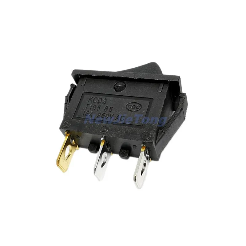 1 шт. KCD3 переключатель ВКЛ./ВЫКЛ. 3 контактный фиксатор 16 А 250 В переменного тока с