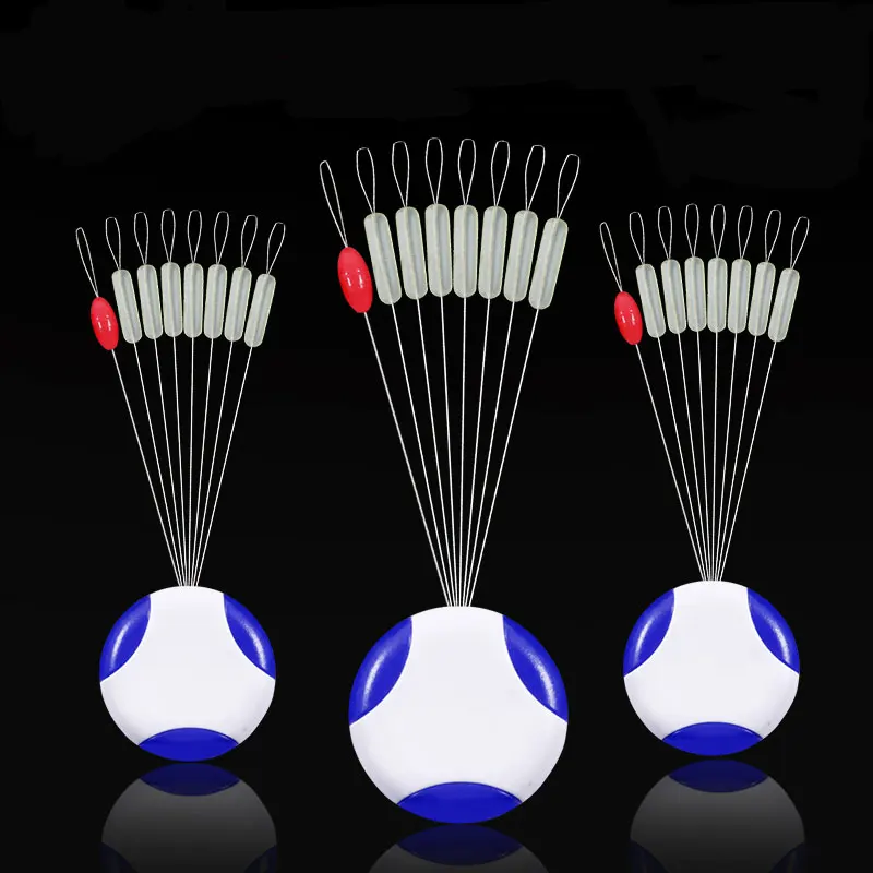 1 шт. 7 + белый силикагель Овальный поплавок Поплавковый стопор рыболовного